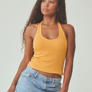 Klassy Network Marigold Halter Tank Top